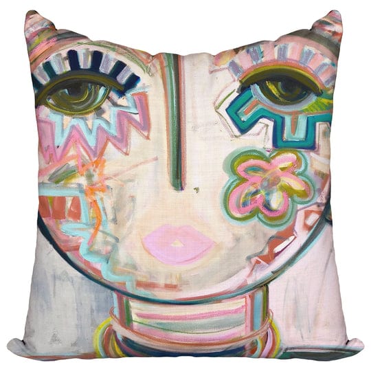 Windy O’Connor Art Windy O’Connor Art Macaroon Chica Pillow - Little Miss Muffin Children & Home