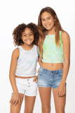 Malibu Sugar Malibu Sugar Cropped Ribbed Tie Dye Tank Top - Little Miss Muffin Children & Home