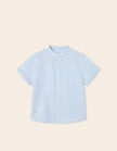 Mayoral Usa Inc Mayoral Short Sleeve Linen Mao Collar Shirt - Little Miss Muffin Children & Home