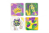 The Parish Line The Parish Line Mardi Gras Mask Coasters (Set of 4) - Little Miss Muffin Children & Home