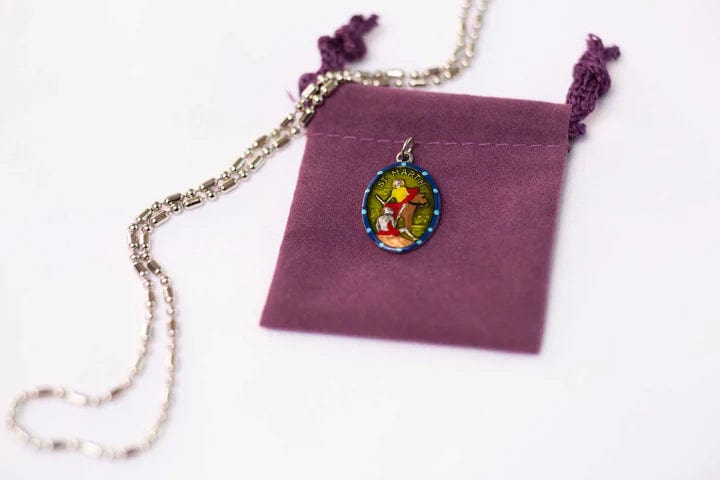 Saints For Sinners Saints For Sinners Saint Martin of Tours Hand Painted Medal - Little Miss Muffin Children & Home
