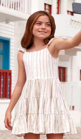 Mayoral - Mayoral Strappy Striped Dress - Little Miss Muffin Children & Home