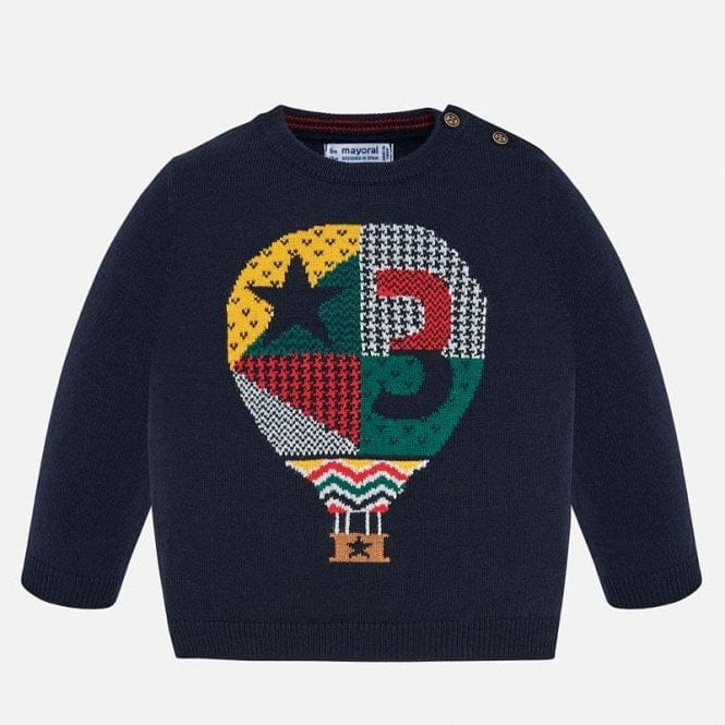 Mayoral Usa Inc Mayoral Sweater with Hot Air Balloon - Little Miss Muffin Children & Home