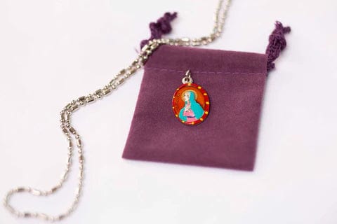 Saints For Sinners Saints For Sinners Saint Monica Hand Painted Medal - Little Miss Muffin Children & Home