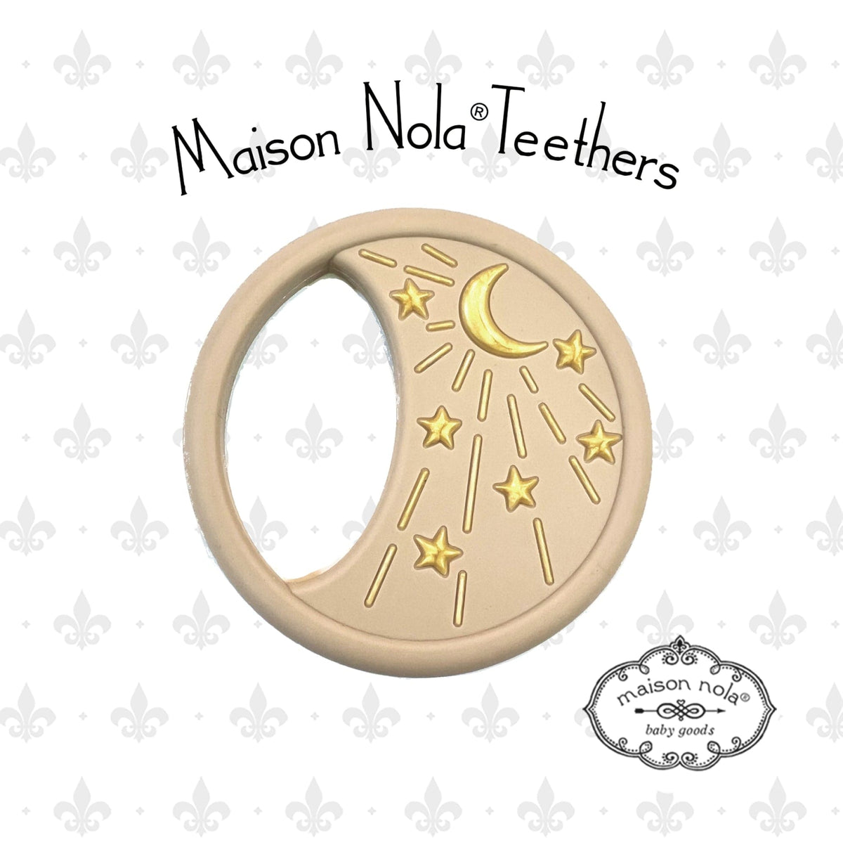 MSN - Maison Nola Maison Nola Moon Teether - Little Miss Muffin Children & Home