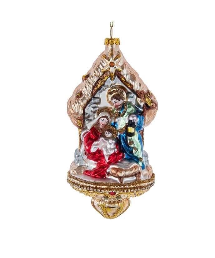 KSA - Kurt Adler Kurt Adler Glass Nativity Family Ornament - Little Miss Muffin Children & Home