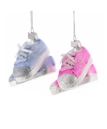 KSA - Kurt Adler Kurt Adler Noble Gems Baby Sneakers Glass Ornaments - Little Miss Muffin Children & Home