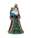 KSA - Kurt Adler Kurt Adler Noble Gems Peacock Santa Ornament - Little Miss Muffin Children & Home