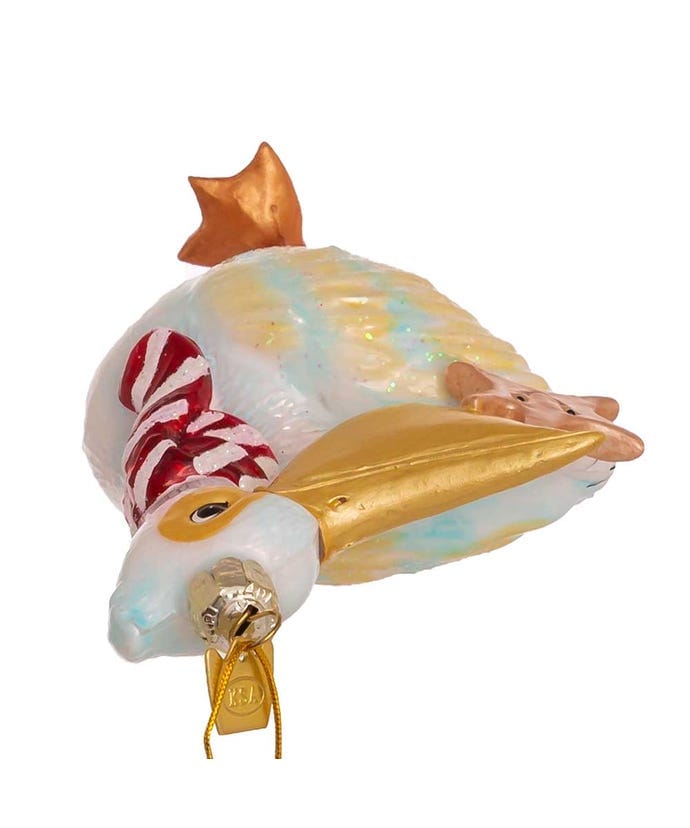 KSA - Kurt Adler Kurt Adler Noble Gems Pelican Glass Ornament - Little Miss Muffin Children & Home
