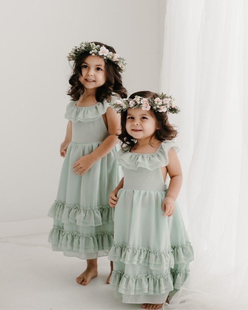 Bailey's Blossoms Bailey's Blossoms Nellie Ruffle Maxi Dress - Little Miss Muffin Children & Home