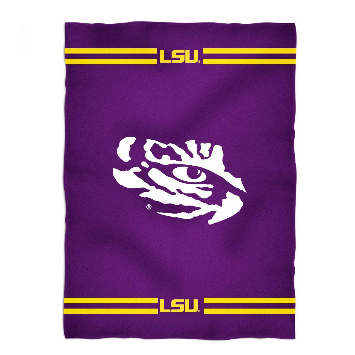 VIVE LA FETE - Vive La Fete LSU Tigers Striped Purple Fleece Blanket - Little Miss Muffin Children & Home