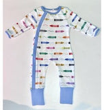 Nola Tawk Nola Tawk Color My World Organic Cotton Zipper Footie PJs - Little Miss Muffin Children & Home