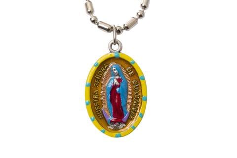 Saints for Sinners Saints for Sinners Our Lady of Guadalupe Hand Painted Medallion - Little Miss Muffin Children & Home