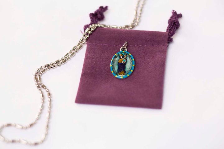 Saints For Sinners Saints For Sinners Our Lady of Prompt Succor Hand Painted Medal - Little Miss Muffin Children & Home