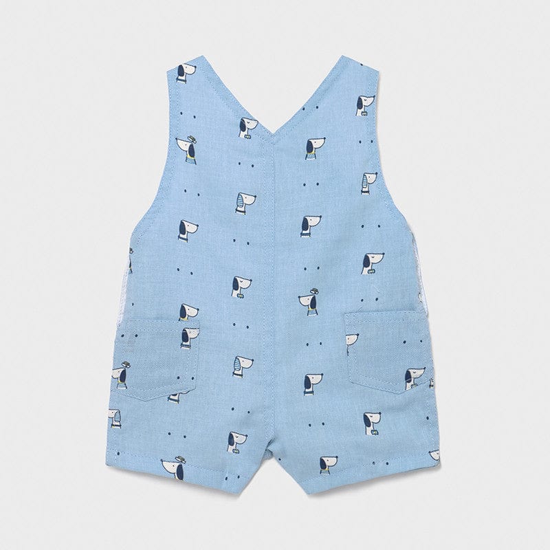 Mayoral Mayoral Blue Printed Overalls for Baby Boy - Little Miss Muffin Children & Home