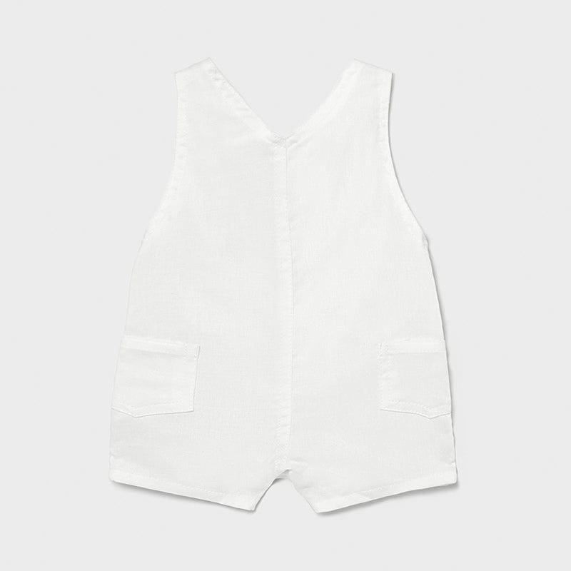 Mayoral Mayoral White Cotton Overalls for Baby Boy - Little Miss Muffin Children & Home