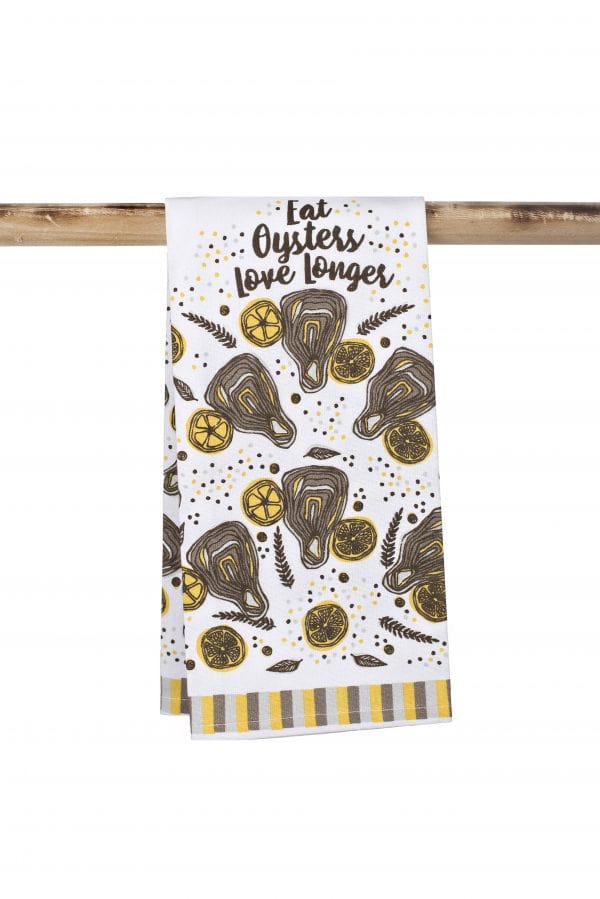 Second Line Ventures The Parish Line Eat Oysters Kitchen Towel - Little Miss Muffin Children & Home