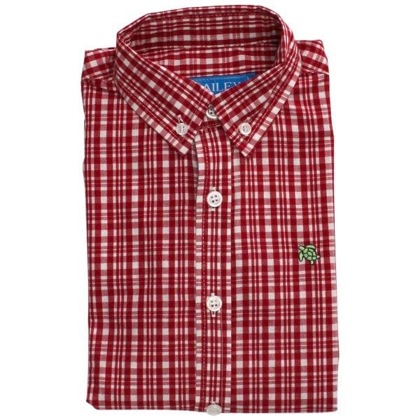 BAI - Bailey Boys Bailey Boys Button Down Tattersall - Little Miss Muffin Children & Home