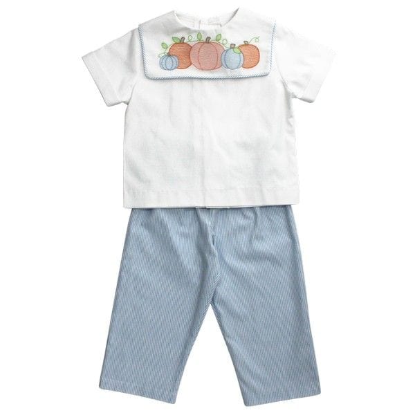 BAI - Bailey Boys Bailey Boys Stitched Pumpkin Boys Pant Set - Little Miss Muffin Children & Home