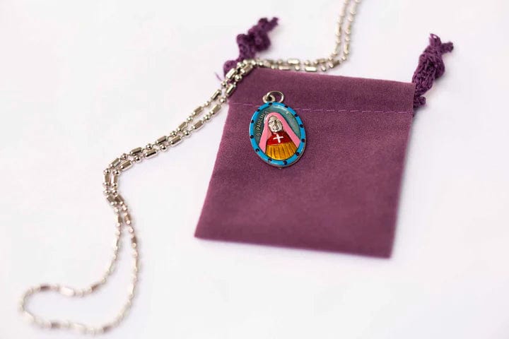 Saints For Sinners Saints For Sinners Saint Paulina Hand Painted Medal - Little Miss Muffin Children & Home