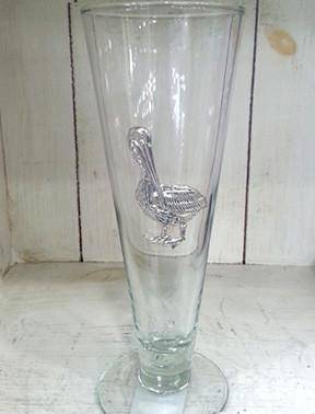 Pewter Graphics by Maurice Milleur - Pewter Graphics Pelican Pilsner Glass - Little Miss Muffin Children & Home