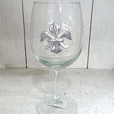 Pewter Graphics by Maurice Milleur - Pewter Graphics Fleur de Lis Wine Glass - Little Miss Muffin Children & Home