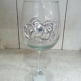 Pewter Graphics by Maurice Milleur - Pewter Graphics Comedy and Tragedy Wine Glass - Little Miss Muffin Children & Home