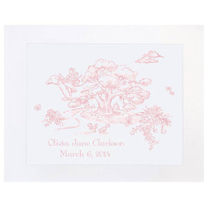 Maison NOLA - Maison NOLA Storyland Toile Personalized Print, Mother Goose - Little Miss Muffin Children & Home