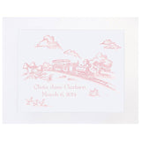 Maison NOLA - Maison NOLA Storyland Toile Personalized Print, Train - Little Miss Muffin Children & Home
