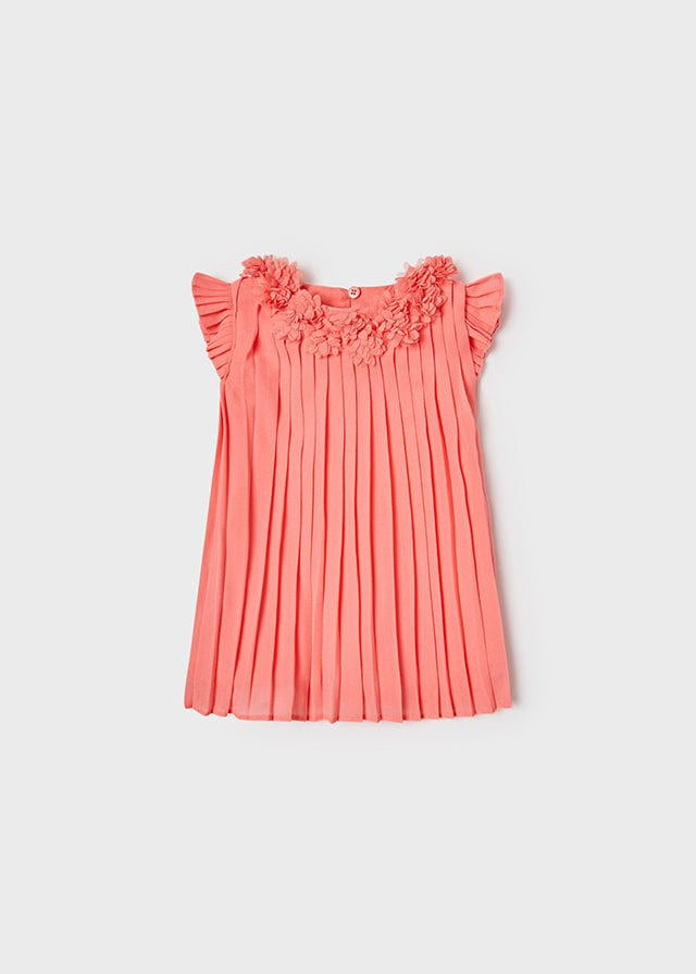 Mayoral Mayoral 1.915 PLEATED FLOWERS DRESS - Little Miss Muffin Children & Home