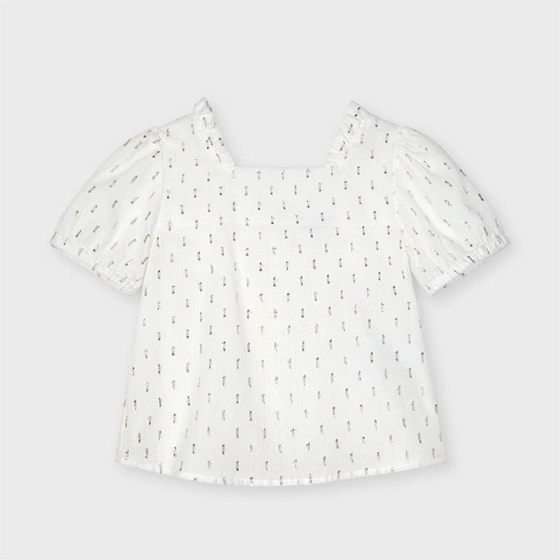 Mayoral Mayoral Printed Plumeti Blouse - Little Miss Muffin Children & Home