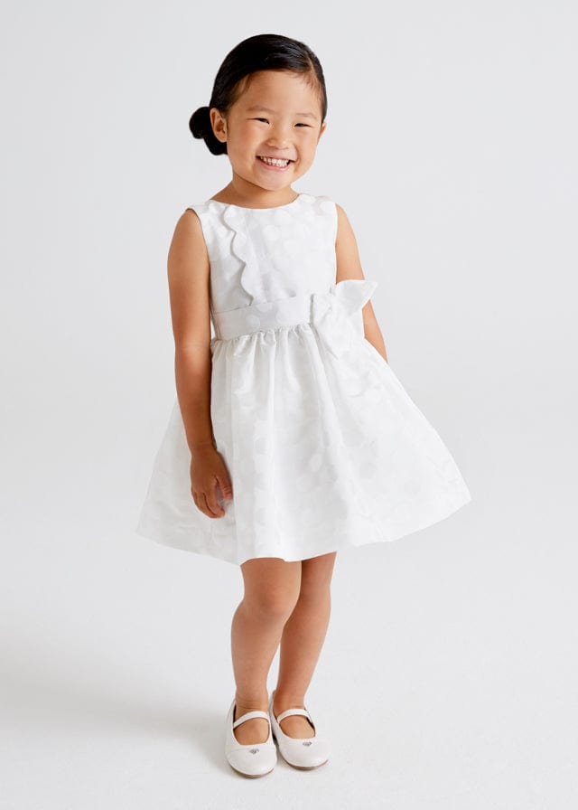Mayoral Mayoral 3.918 JACQUARD DOTS DRESS - Little Miss Muffin Children & Home
