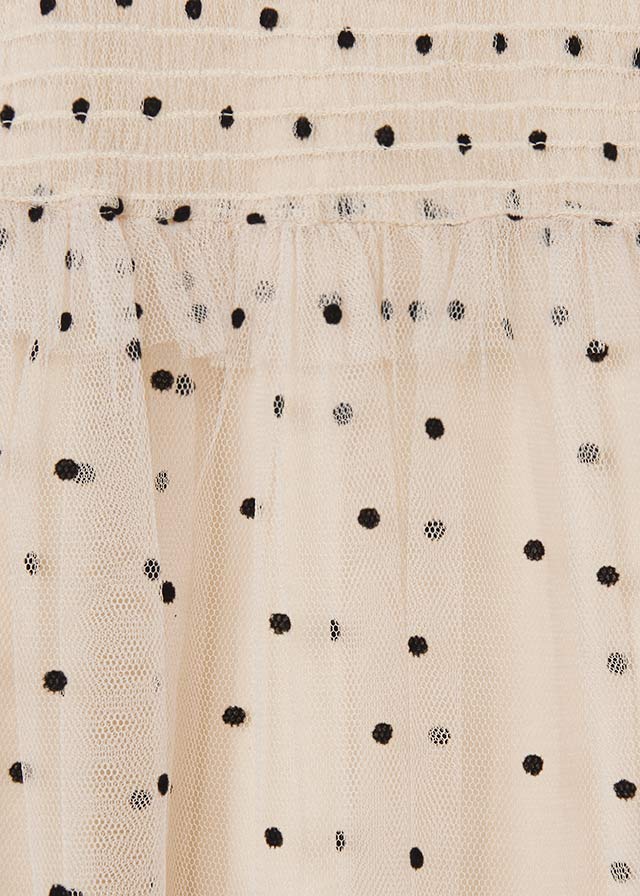 Mayoral Mayoral Girl's Polka Dot Tulle Blouse - Little Miss Muffin Children & Home