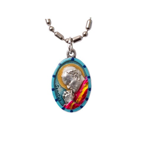 Saints For Sinners Saints For Sinners Pope John Paul II Hand Painted Medal - Little Miss Muffin Children & Home