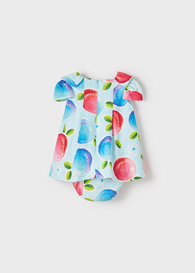 Mayoral Mayoral Turquoise Linen Dress - Little Miss Muffin Children & Home