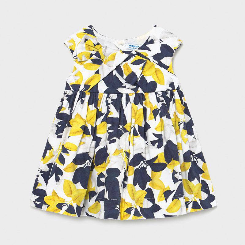 Mayoral - Mayoral Satin Print Dress for Baby Girl - Little Miss Muffin Children & Home