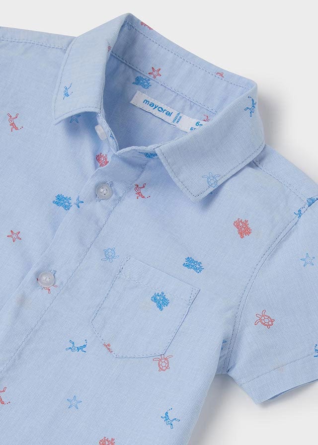 Mayoral Mayoral Short Sleeve Printed Shirt - Little Miss Muffin Children & Home