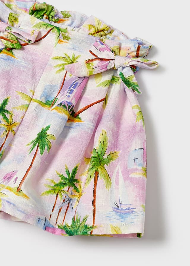 Mayoral Mayoral Printed Tie Waist Shorts - Little Miss Muffin Children & Home