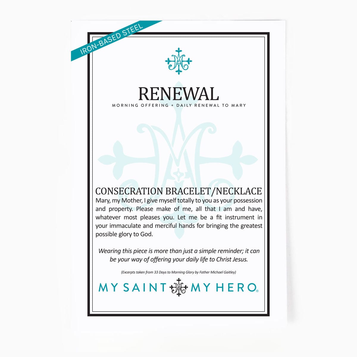 My Saint My Hero My Saint My Hero Renewal Consecration Necklace - Little Miss Muffin Children & Home