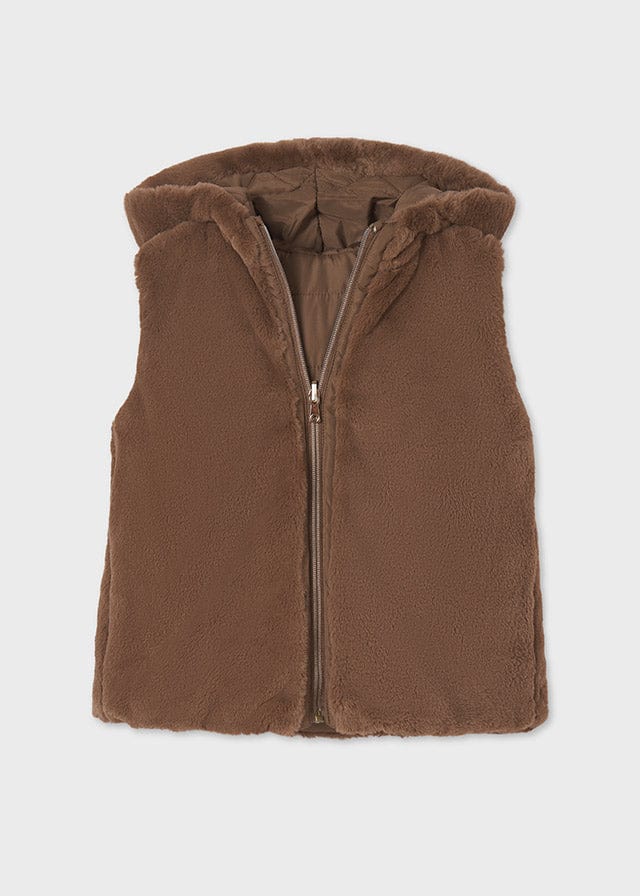 Mayoral Mayoral Girl's Reversible Fuzzy Vest - Little Miss Muffin Children & Home