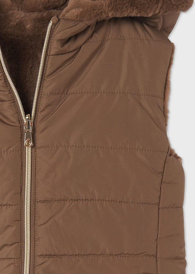 Mayoral Mayoral Girl's Reversible Fuzzy Vest - Little Miss Muffin Children & Home