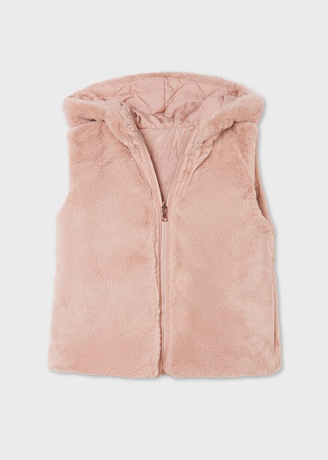 Mayoral Mayoral Girl's Reversible Fuzzy Vest - Little Miss Muffin Children & Home