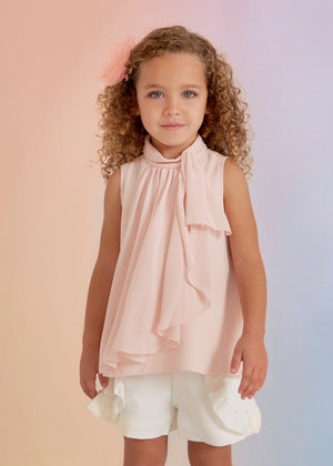 Mayoral Usa Inc Mayoral Ruffled Chiffon Blouse - Little Miss Muffin Children & Home