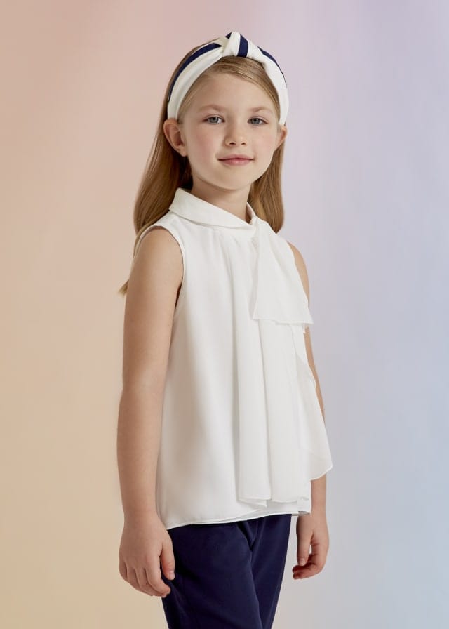 Mayoral Usa Inc Mayoral Ruffled Chiffon Blouse - Little Miss Muffin Children & Home