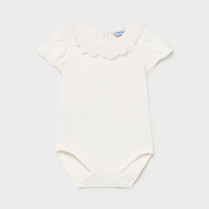 Mayoral Mayoral Ruffle Collared Onesie for Baby Girl - Little Miss Muffin Children & Home