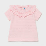 Mayoral Mayoral Ruffled Collar Tee for Baby Girl - Little Miss Muffin Children & Home