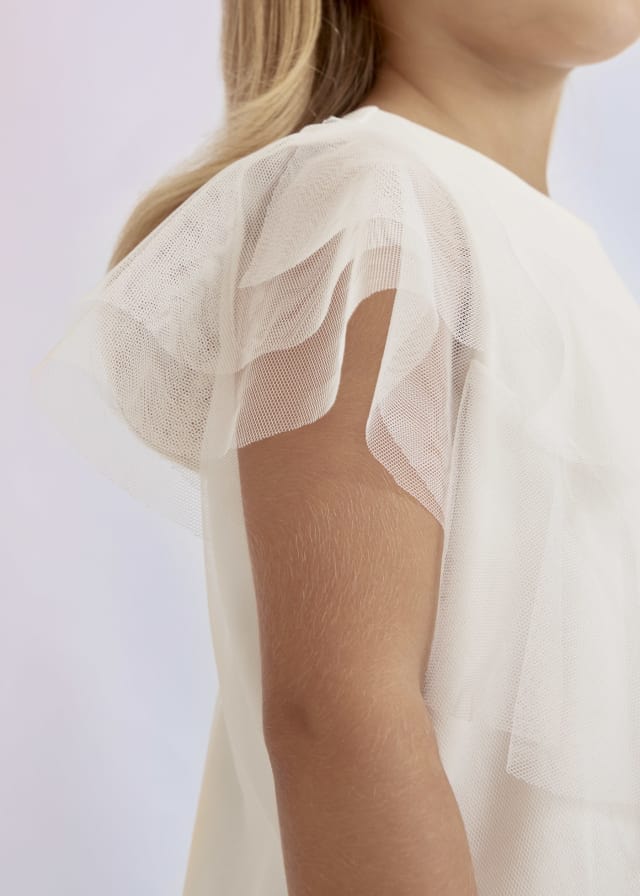 Mayoral Usa Inc Mayoral Ruffled Tulle Shirt - Little Miss Muffin Children & Home