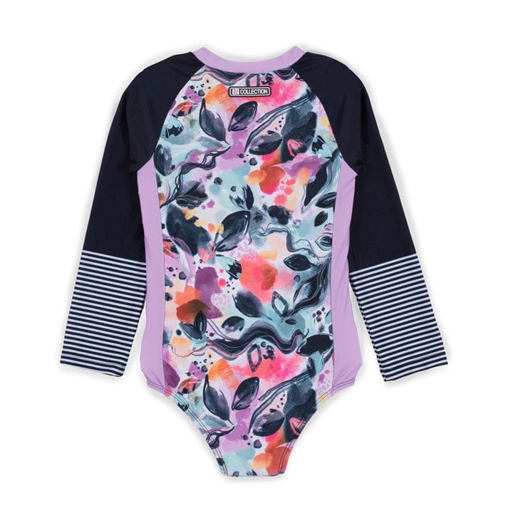 Nano Collection Nano Collection Long Sleeve One-Piece Rashguard Swimsuit - Little Miss Muffin Children & Home