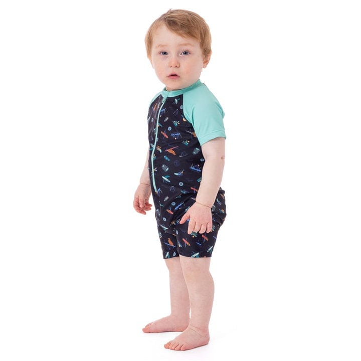 Nano Collection Nano Collection One-Piece Rashguard Swimsuit - Little Miss Muffin Children & Home