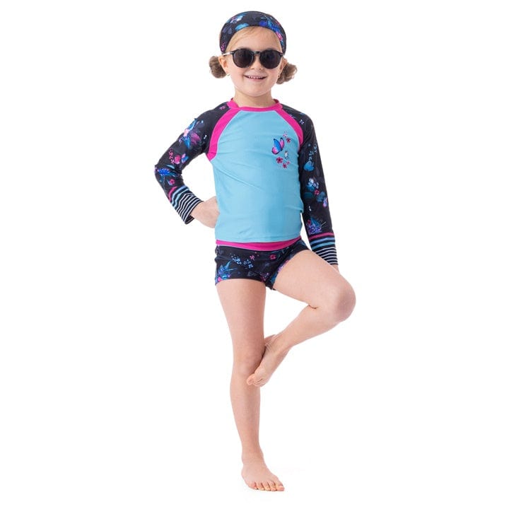 Nano Collection Nano Collection Two-Piece Rashguard Swimsuit - Little Miss Muffin Children & Home